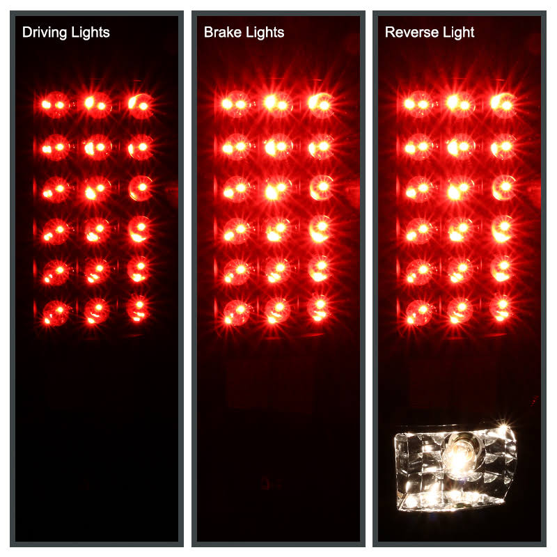 Black LED Tail Lights G648003