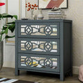 Antique Navy Wooden Storage Cabinet T152943