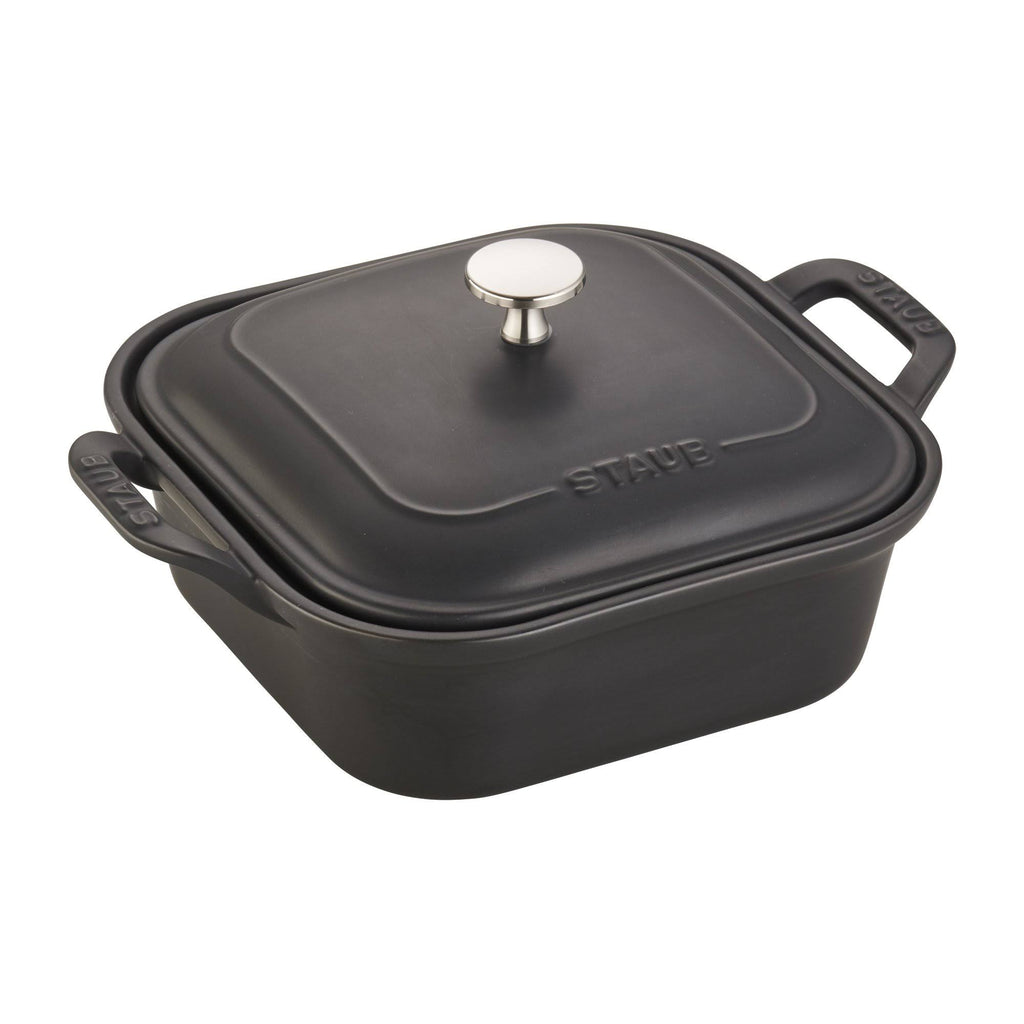 White Square Covered Baking Dish C934