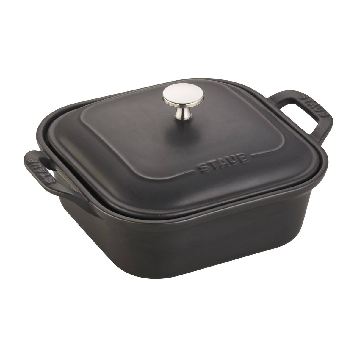 White Square Covered Baking Dish C934