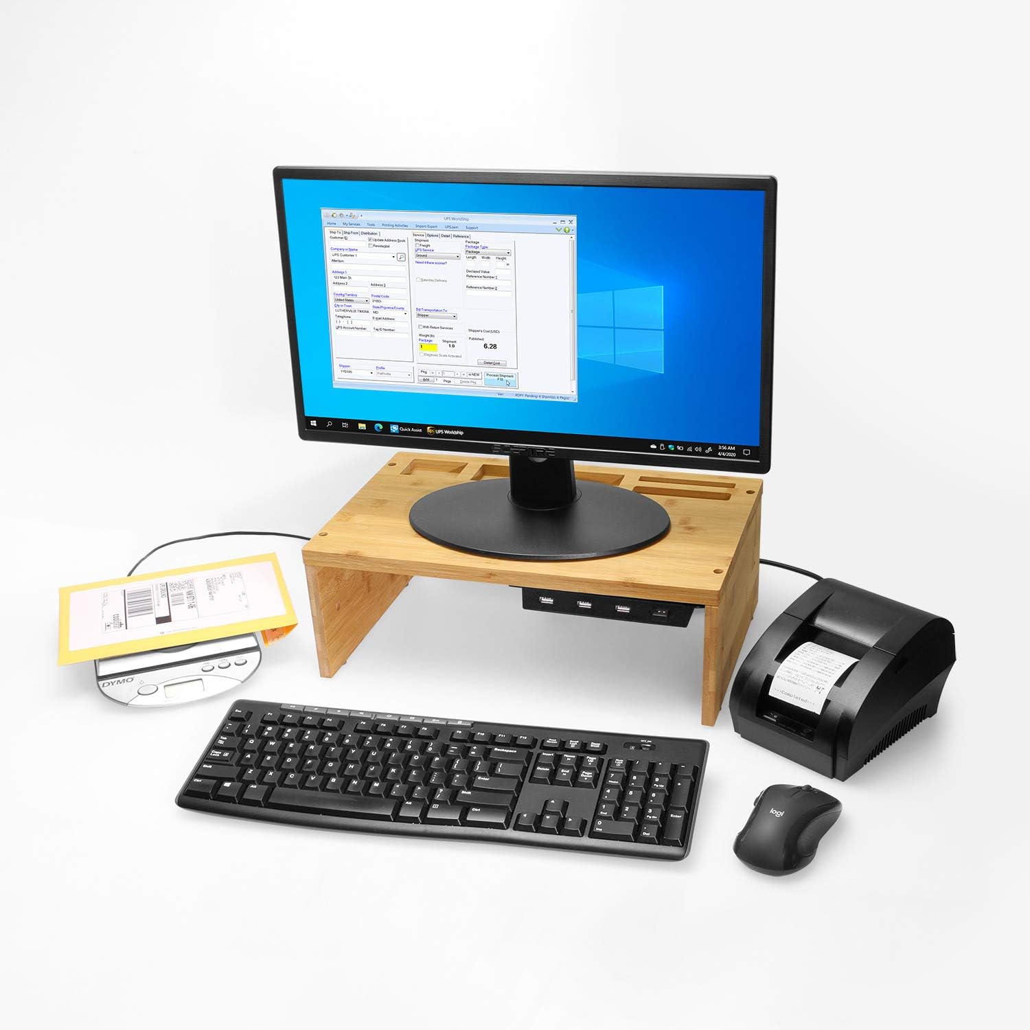 4-Port USB 2.0 Powered Hub with Screw Lock Pack of 2 P131
