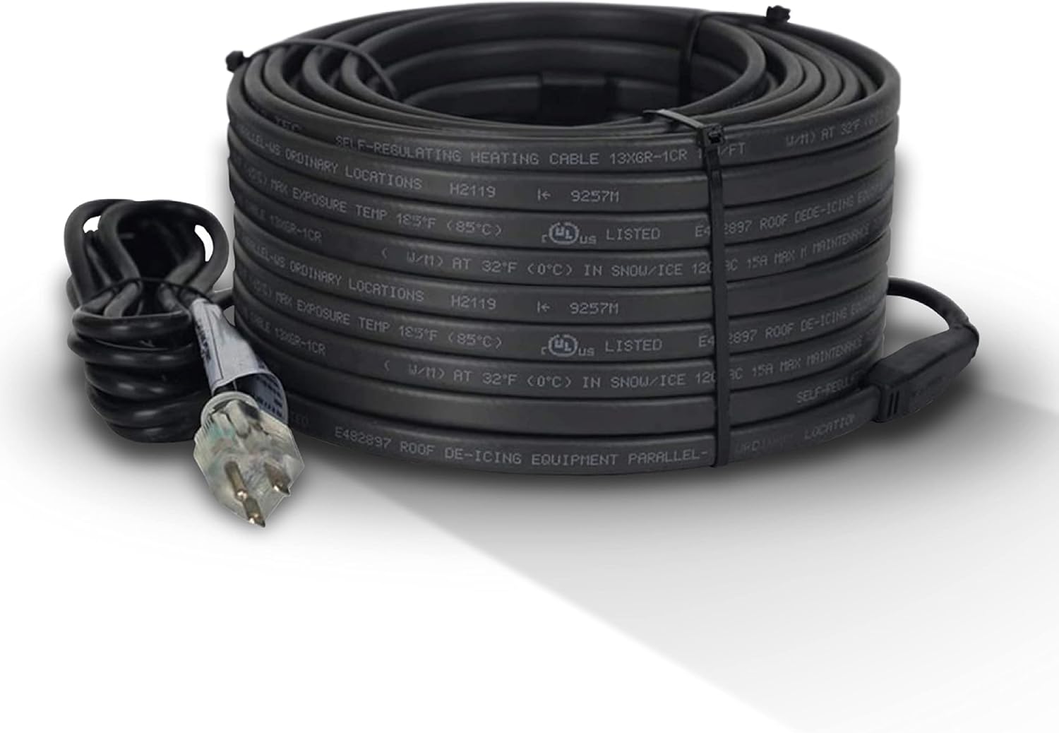 Self-Regulating Heat Cable, 112 ft, 120V, 6 watts/FT F679