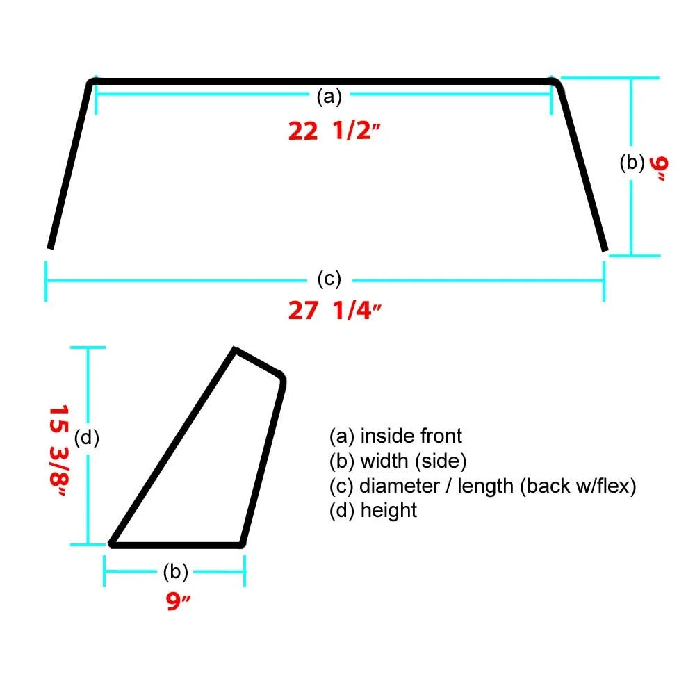 Plexiglass Boat Windshield W188