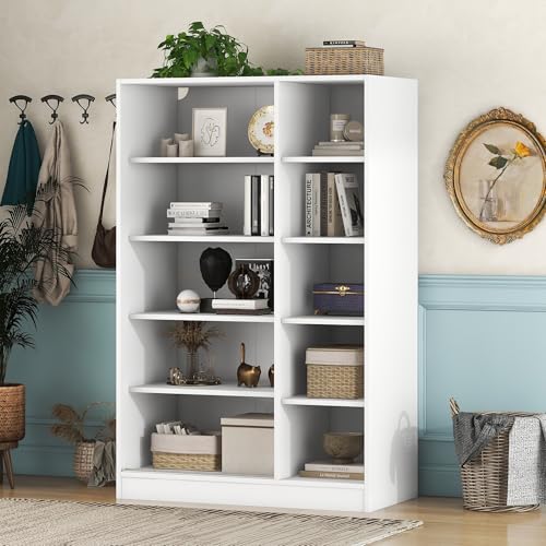 Gray 3-Door Mirror Wardrobe Closet with 2 Drawers & Top Cabinets X85519