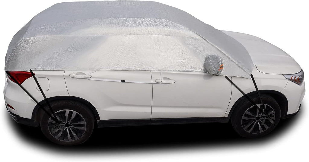 Half Car Cover Waterproof Windproof Dustproof Windshield Cover Pack of 2 W190658