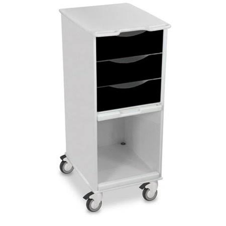 Black Medical Lab Cart W2632