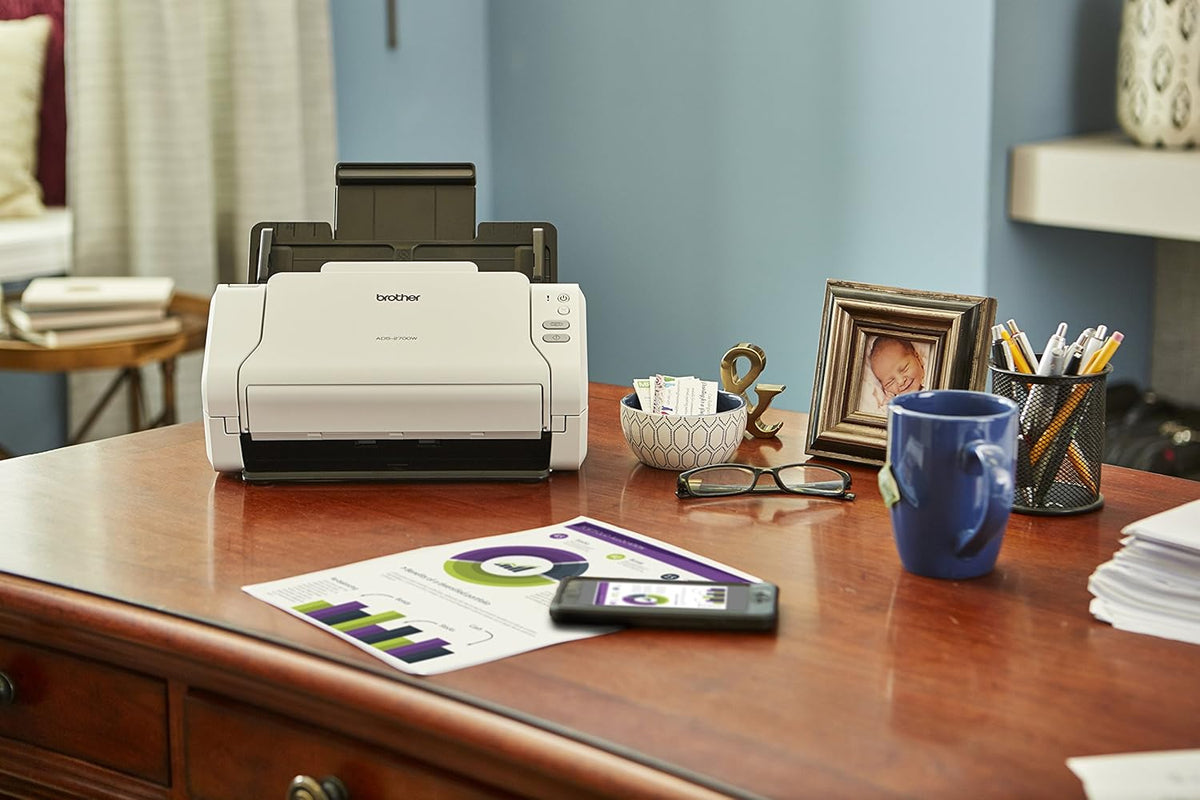 Wireless High-Speed Desktop Document Scanner with Touchscreen LCD R788
