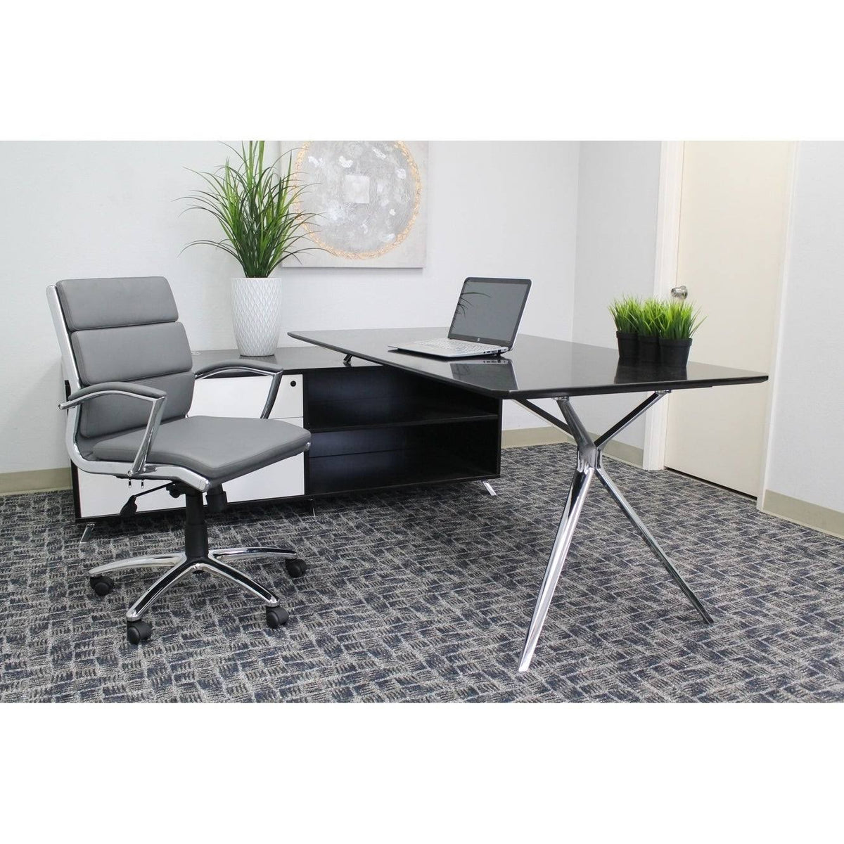 White Executive Mid-Back Chair N590122