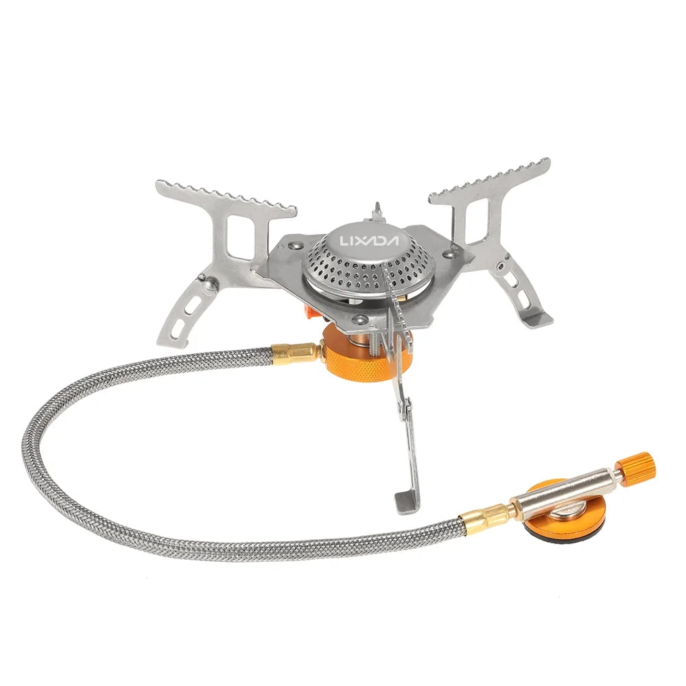 Camping Foldable Gas Set with Gas Conversion Head Adapter H2007