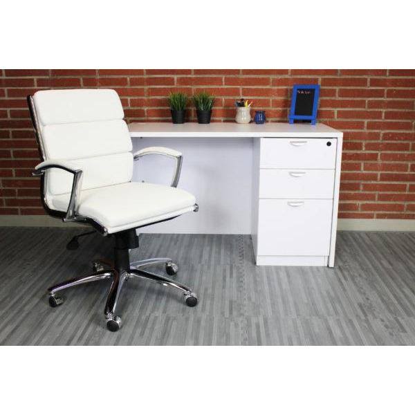 White Executive Mid-Back Chair N590122