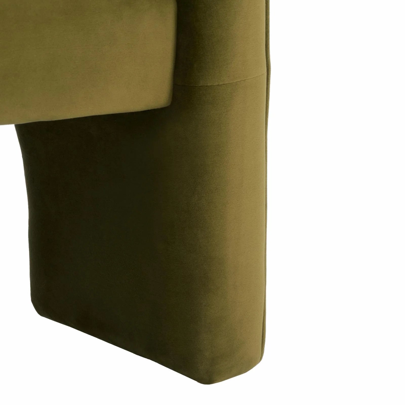 Olive Green Velvet Accent Chair Z68434