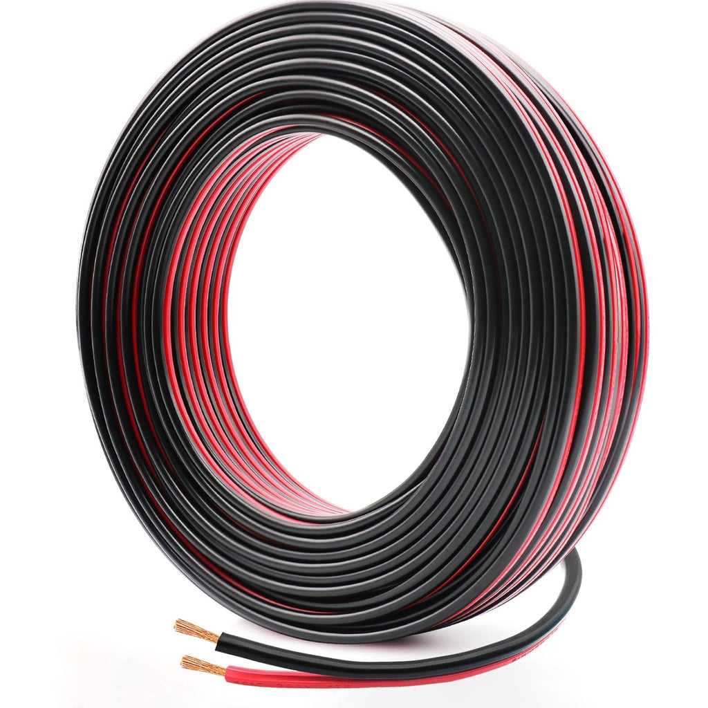 Red Black 100 Feet Low Voltage Landscape Lighting Wire E114632