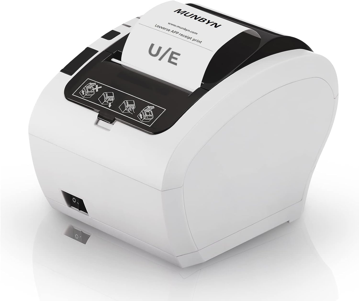 Thermal Receipt Printer with Auto-Cutter for POS, 80mm, USB/Ethernet P268