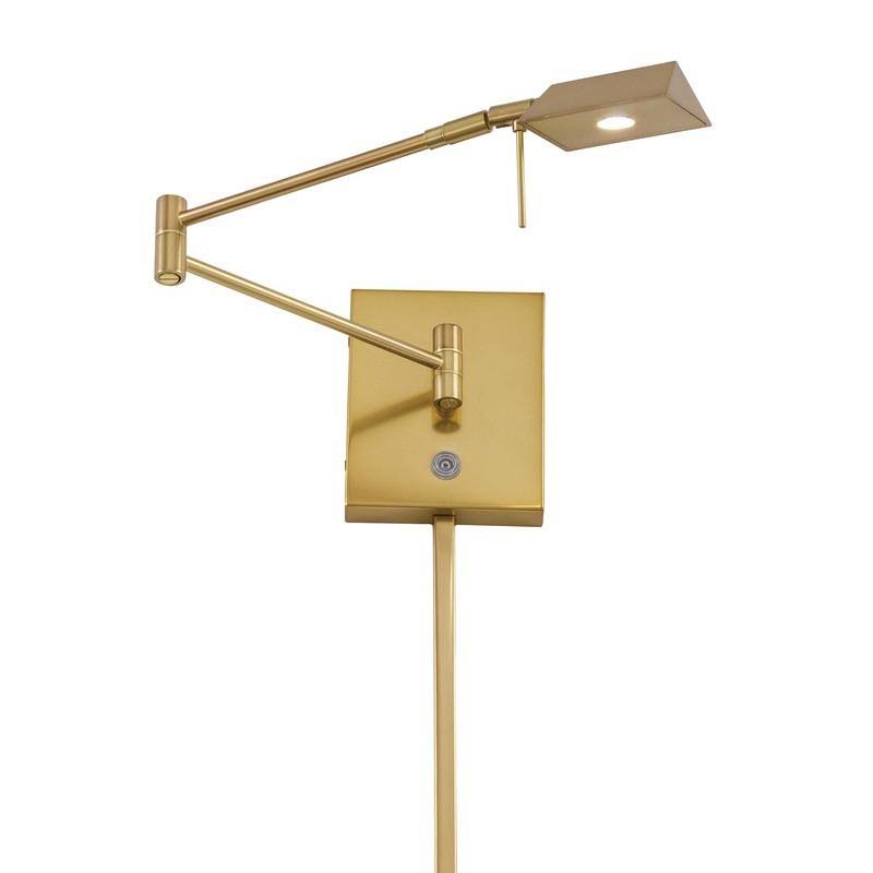 Brushed Nickel LED Swing Arm Wall Lamp U602903