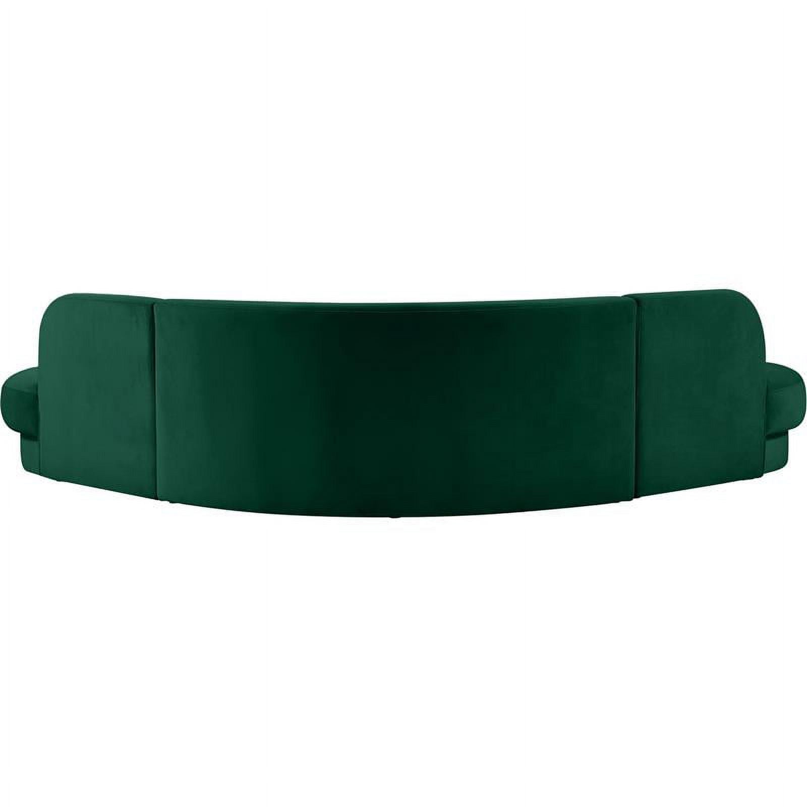 Green Velvet 3pc. Sectional M139982
