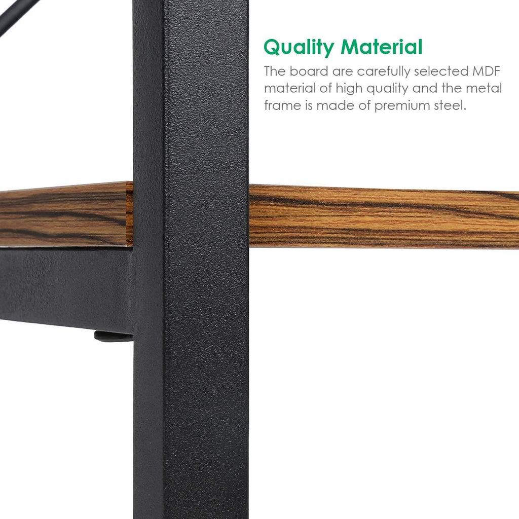 3-Tier Wood and Metal Bookshelf F18167