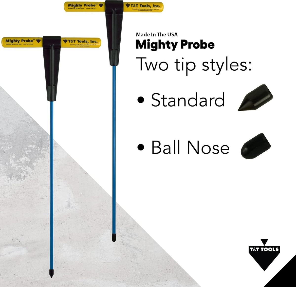 48-Inch Metal Soil Probe, 3/8 Metal Round Rod, Four Pack M746740