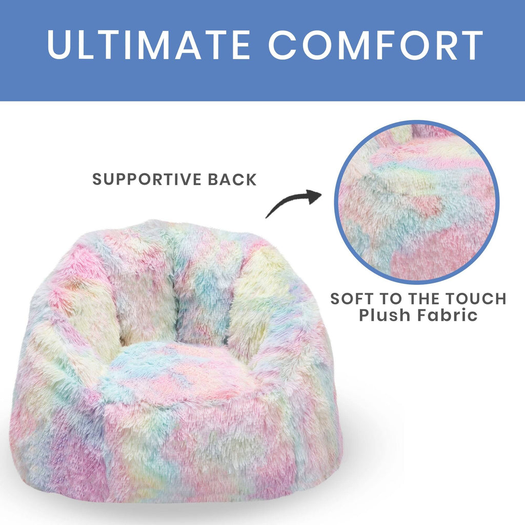 Tie Dye Fluffy Chair U73798