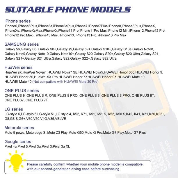 Waterproof Protective Case for Phones Up to 6.9 Inch H7125