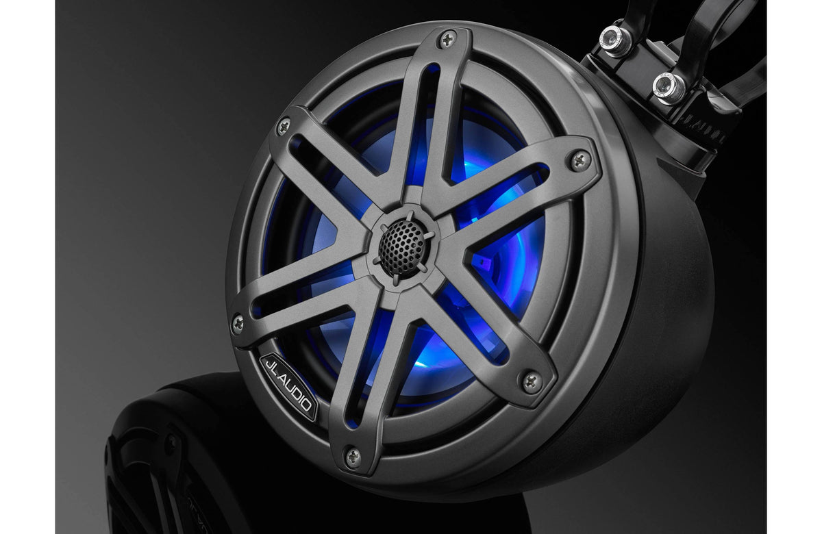 Marine Enclosed Coaxial Speaker System with RGB LED Lighting (Pair) K56745