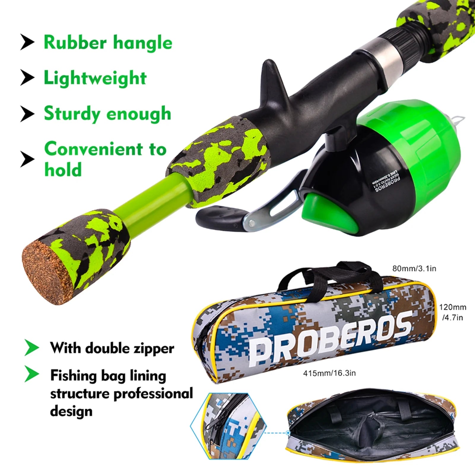1.5m Ultralight Fishing Rod with Fishing Reel and Lures X89867