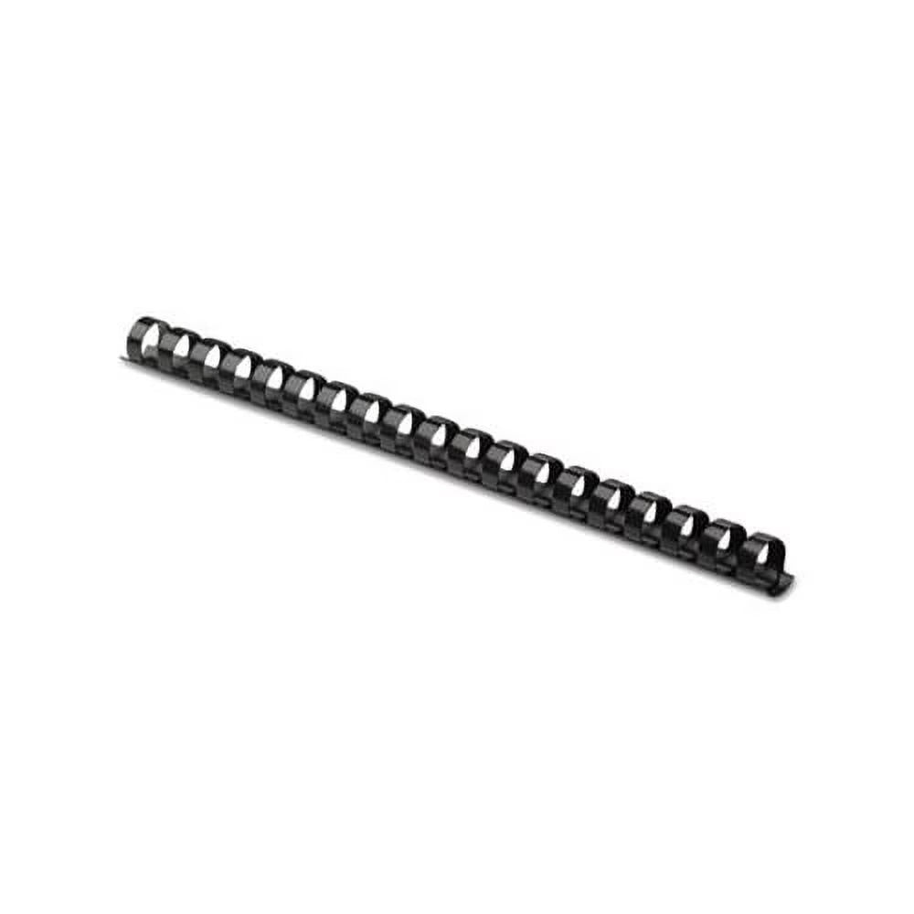 Black Plastic Comb Bindings, 120 Sheet Capacity, 100 Combs/Pack D544476