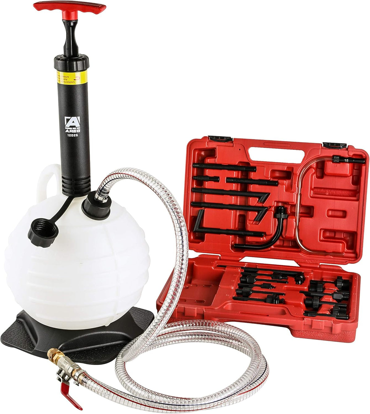 ATF Refill Kit with 6L Manual Pump and 20-Piece Adapter Set E745255