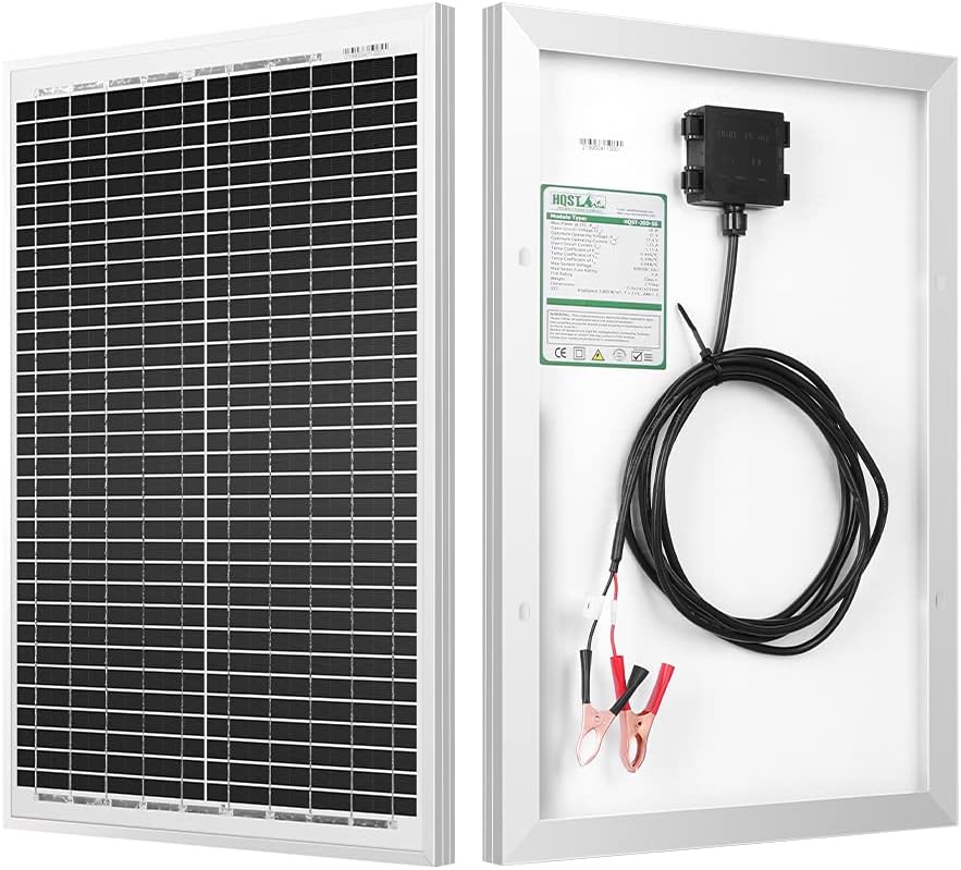 20 Watt 12 Volt Monocrystalline Portable Solar Panel D711687