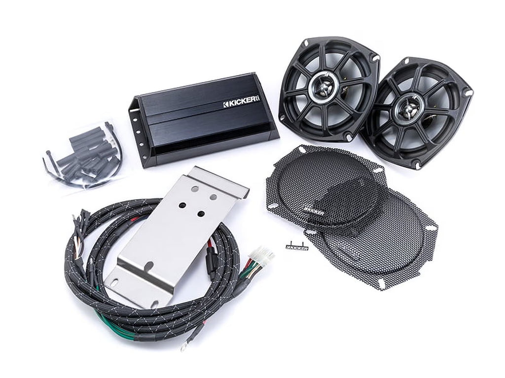 96-13 Hd Tour Packs Rear Speaker/Amp Upgrade Fit Kit E569686