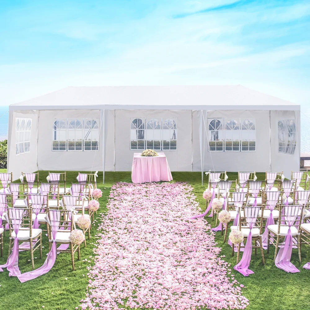 3 * 9m Waterproof PE Cloth Pergola with Iron Frame S91761
