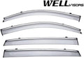 Chrome Trim Window Visors Rain Guards Z114460