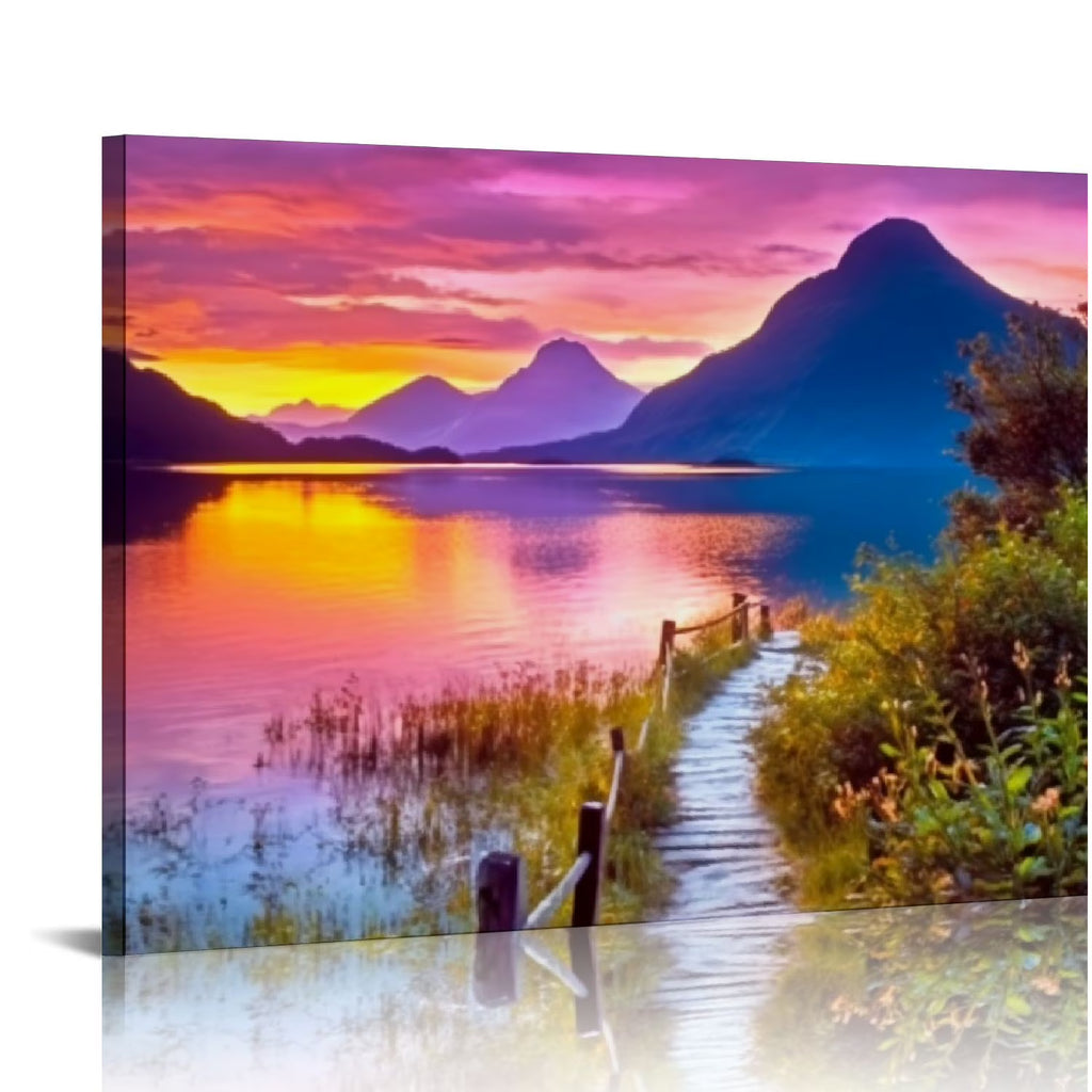 Purple Sunset Cloud Sky Lavender Flower Wilderness Nature Photography Scenic Landscape Colorful Multicolor S499454