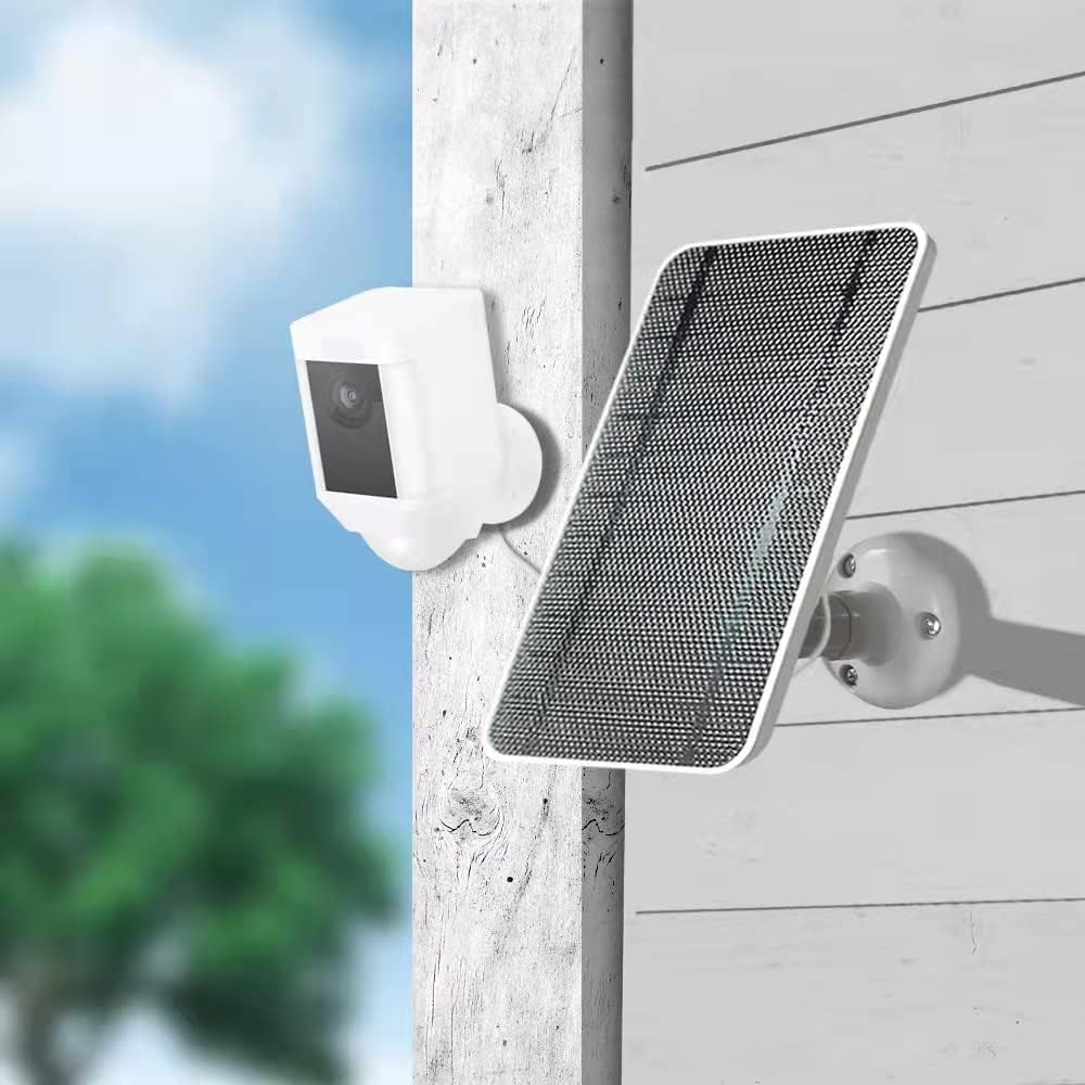 Solar Panel for Spotlight Cam Battery and Stick Up Cam Battery, Weatherproof Continuous Power Supply with 13 FT Cable and Adjustable Wall Mount (2 Pack) L79944