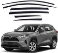Dark Smoked Side Window Vent Visor 6 Piece Set Q64828