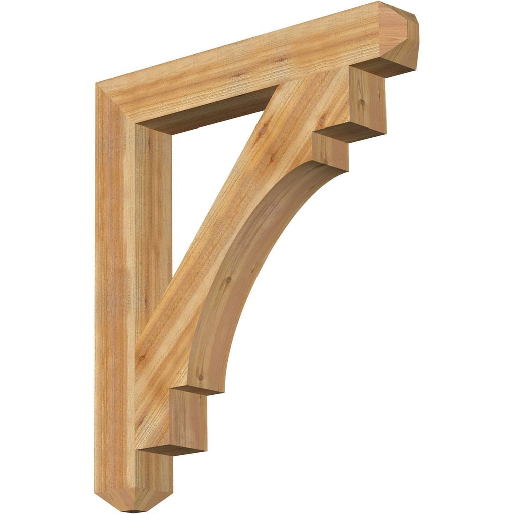6x22W x 42x22D x 48x22H Western Red Cedar Bracket E464