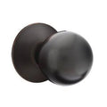 Double Dummy Orb Door Knob and Modern Rose in Oil Rubbed Bronze J86091