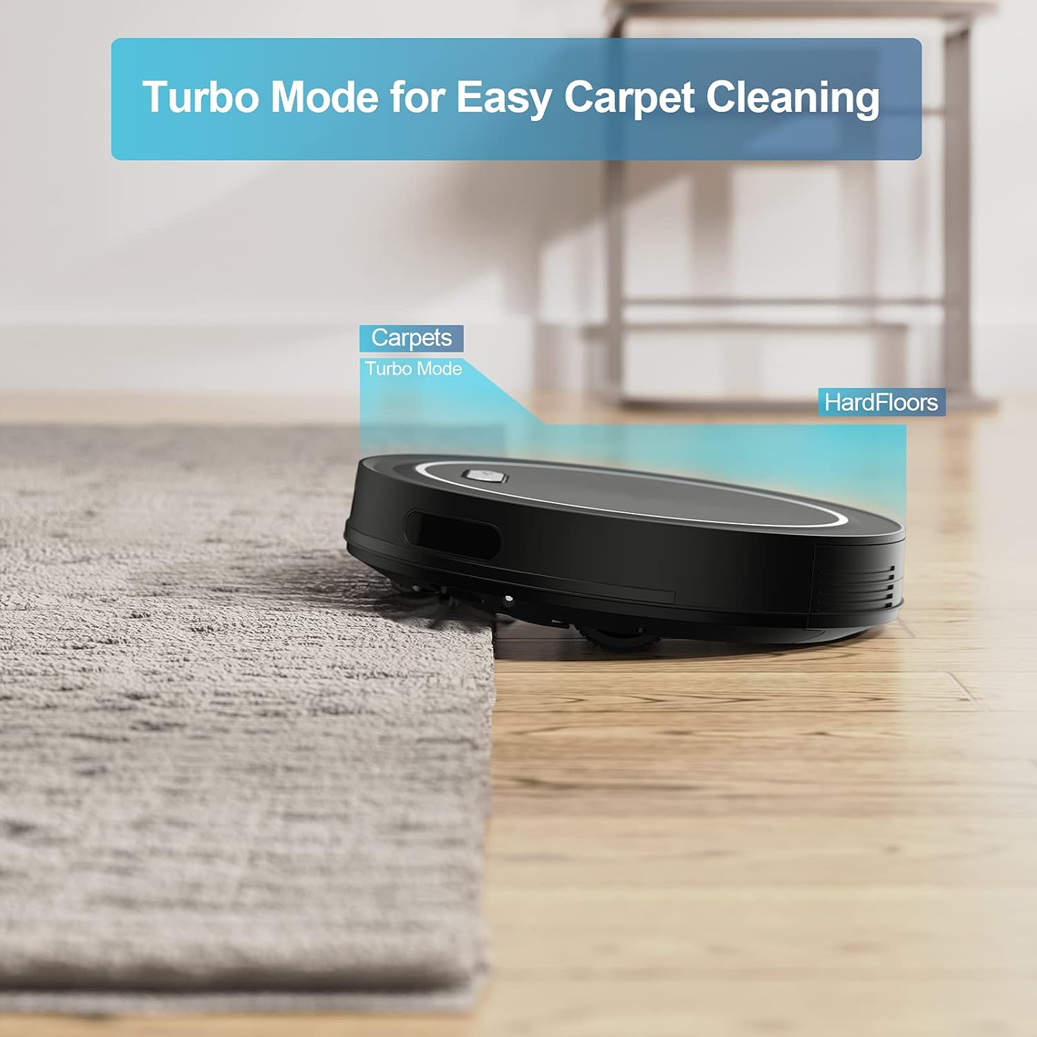 Robot Vacuum Cleaner, 2000Pa Suction, Self Charging, Slim, Wi-Fi/App/Alexa/Remote Control V56854