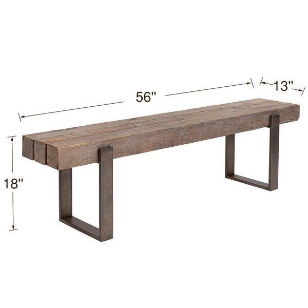 Antique Rustic Pine Farm Bench Y925