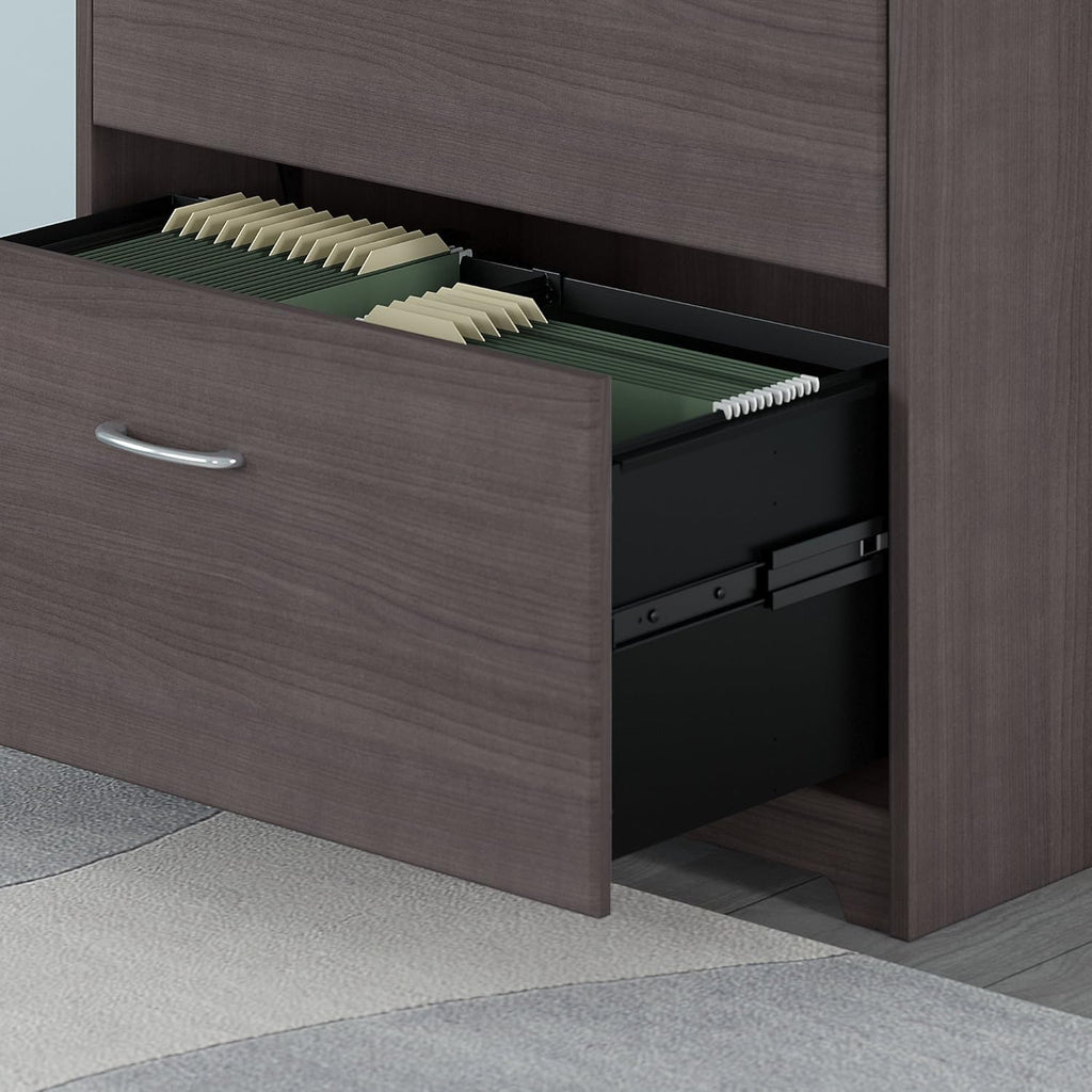 2 Drawer Lateral File Cabinet Heather Gray Z7777