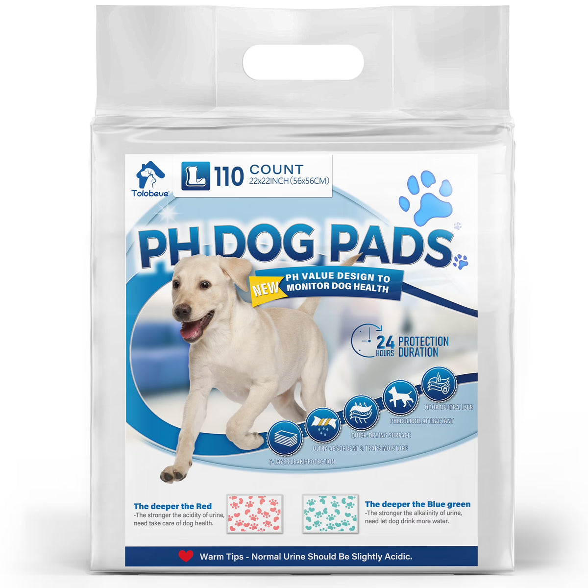 110 Count Disposable Dog Training Pads Y1571