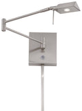 Brushed Nickel LED Swing Arm Wall Lamp U602903