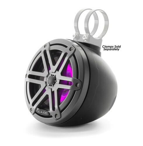 Marine Enclosed Coaxial Speaker System with RGB LED Lighting (Pair) K56745