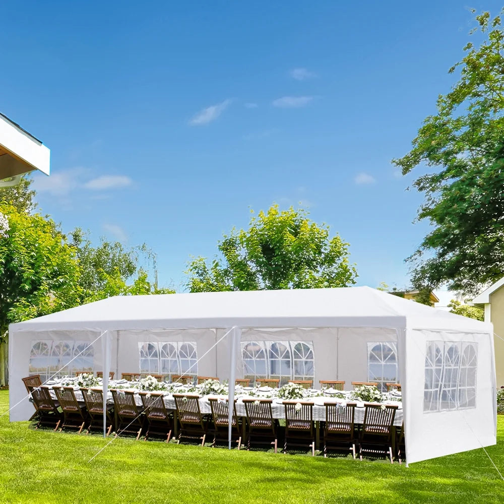 3 * 9m Waterproof PE Cloth Pergola with Iron Frame S91761