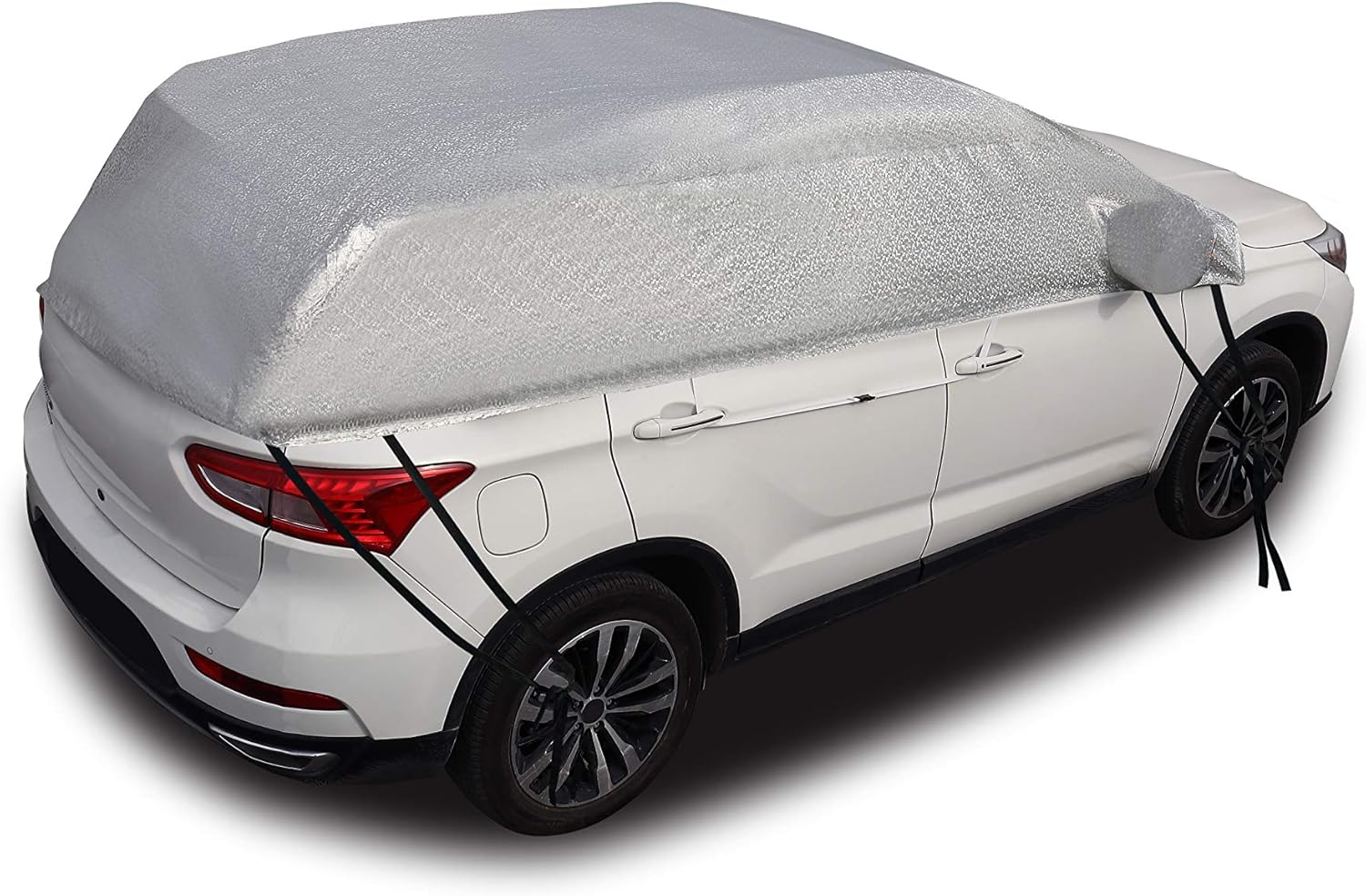 Half Car Cover Waterproof Windproof Dustproof Windshield Cover Pack of 2 W190658