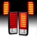 Red/Clear LED Brake Turn Signal Tail Lights Set for Hummer H2 Y327