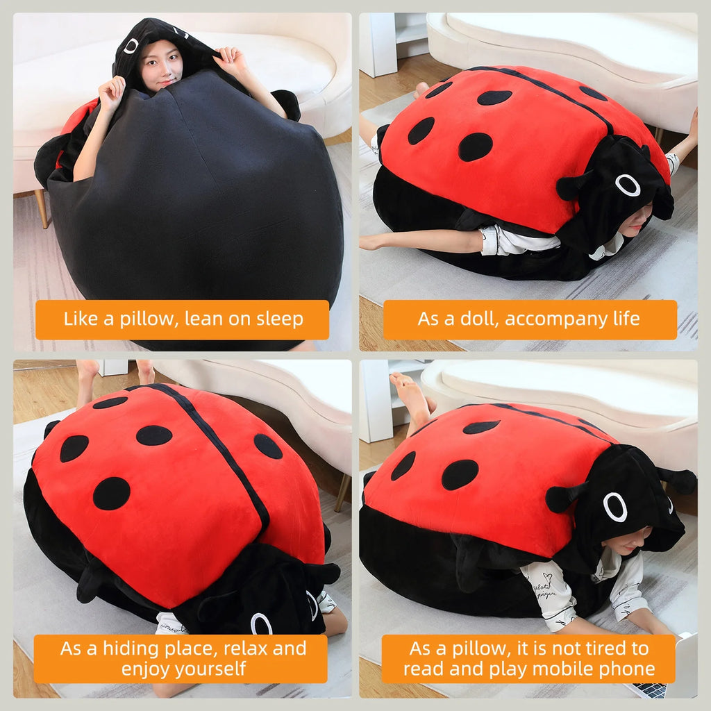 Wearable Ladybug Pillow, Plush Removable Oversized 60cm/23in P263193