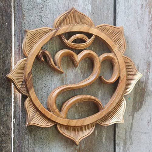 Brown Wood Relief Panel Wall Decor O7491