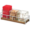 Mid-Century Jar Organizer with Chrome Frame I21705