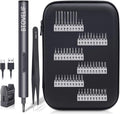 Mini Electric Screwdriver with 60 Magnetic Precision Bits, 3.7V Rechargeable N219