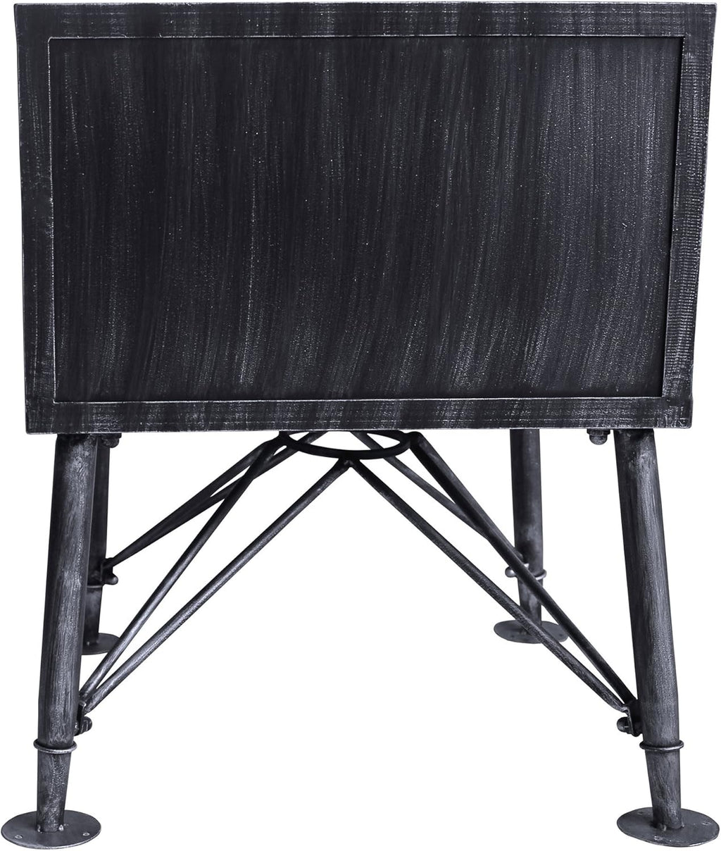 Industrial Gray 2-Drawer End Table X685907